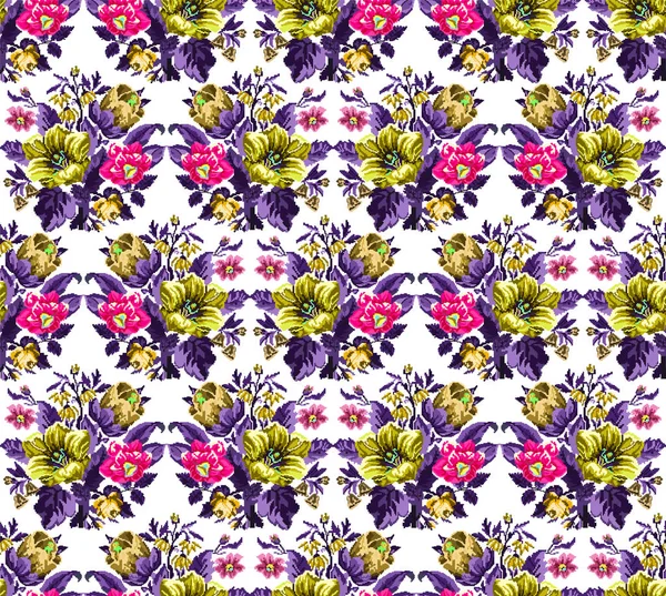 Seamless pattern of flowers.