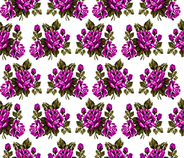 Seamless. Pattern. Color bouquet of flowers