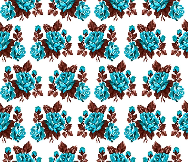Seamless. Pattern. Color bouquet of flowers