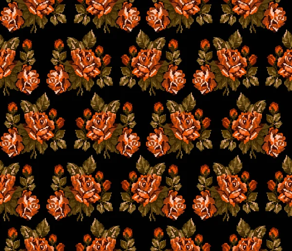 Nahtlos. Muster. Farbe Blumenstrauß — Stockfoto