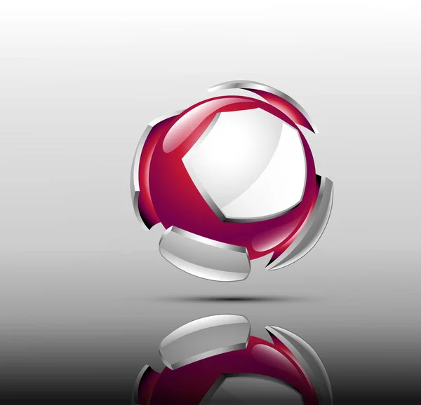 Logo abstrait 3d — Photo
