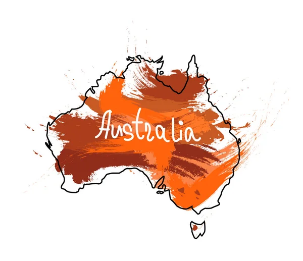 Kontinent Austrálie — Stock fotografie
