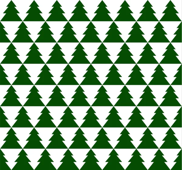 Pola pohon sederhana hijau yang tak beraturan — Stok Foto
