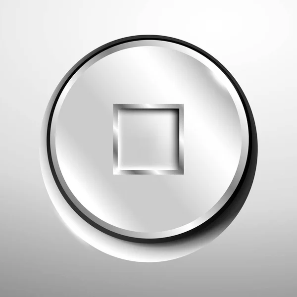 Chrome 3D logo — Stok fotoğraf