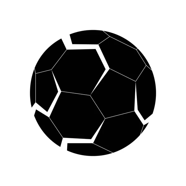 Logotipo 3D do futebol — Vetor de Stock