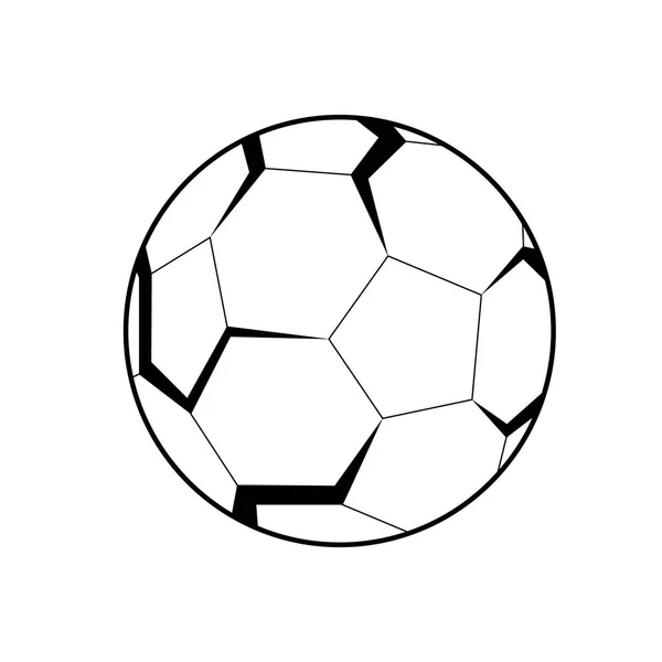 3D-Logo des Fußballs — Stockvektor