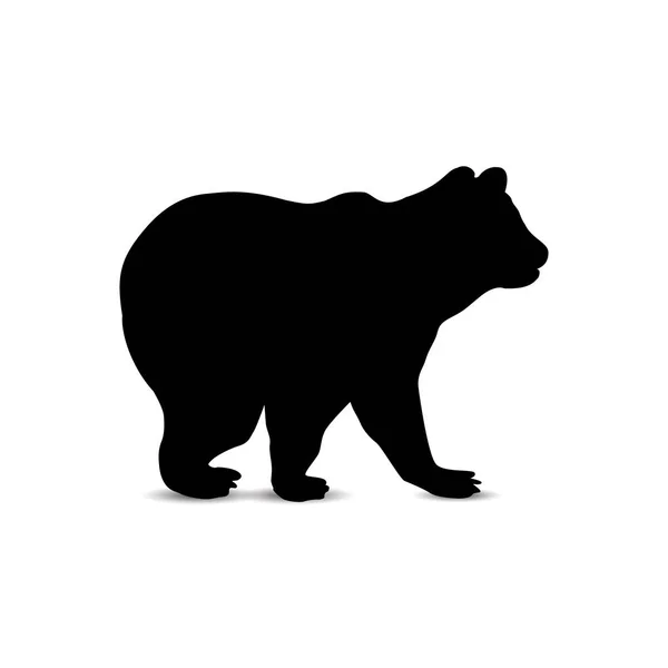 Silhouette of bear — Stock Vector