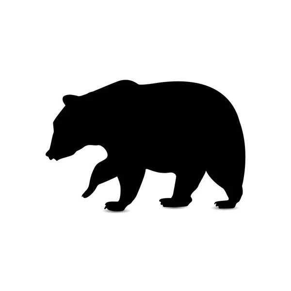 熊的剪影 — 图库矢量图片
