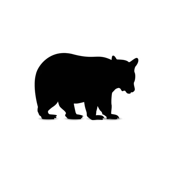 Bjørnesilhuett – stockvektor