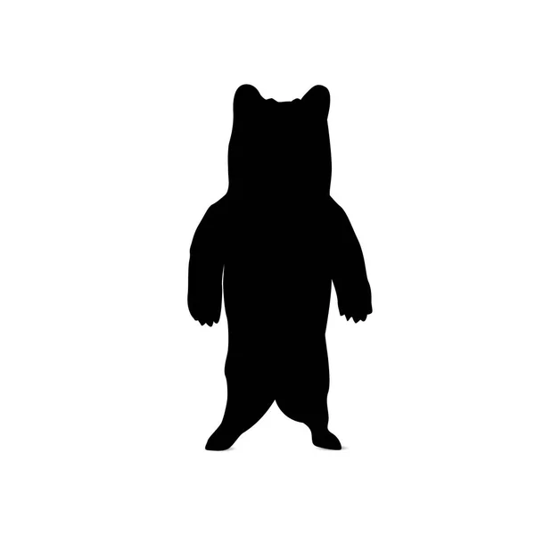Silhouette of bear — Stock Vector