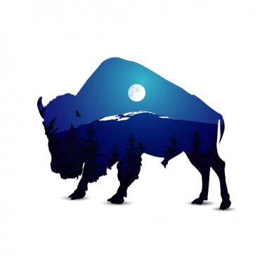 bizon silüeti