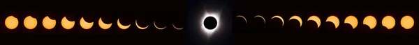 Total solar eclipse 2017 — Stock Photo, Image