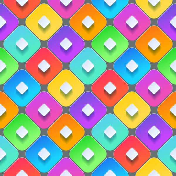 Abstrakt 3d geometrisk bakgrunn. Fargerik sømløs tekstur med skygge. Ren bakgrunnsstruktur. 3D-vektorens innvendige veggpanel . – stockvektor