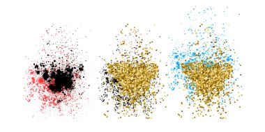 Kartı, davetiye, broşür, afiş, web tasarım için soyut altın glitter splash arka plan.