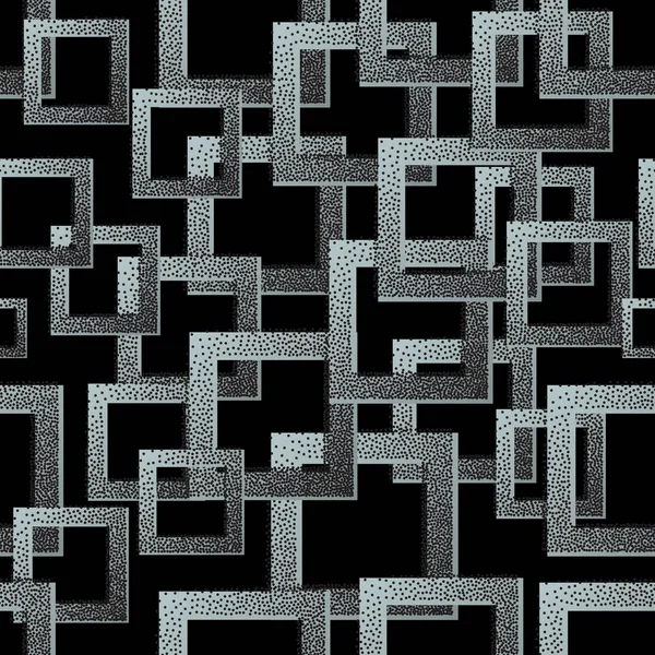 Απρόσκοπτη μαιανδρικά σχήματα ντεγκραντέ ράστερ τετράγωνο μοτίβο. Αφηρημένα φόντο γεωμετρικό σχέδιο — Διανυσματικό Αρχείο