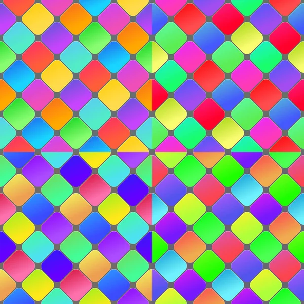 Fondo de patrón inconsútil abstracto geométrico colorido — Vector de stock