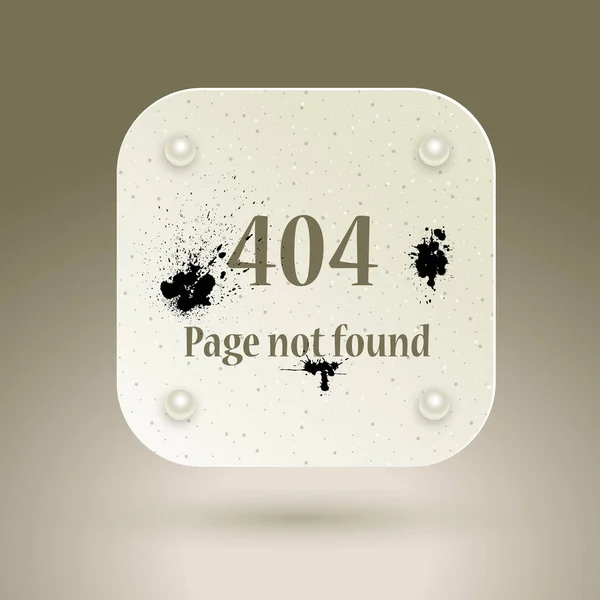 404 Error file not found on website page — Stock Vector