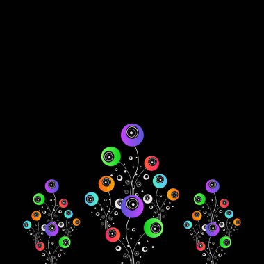 Stilize çiçek. Soyut tasarım