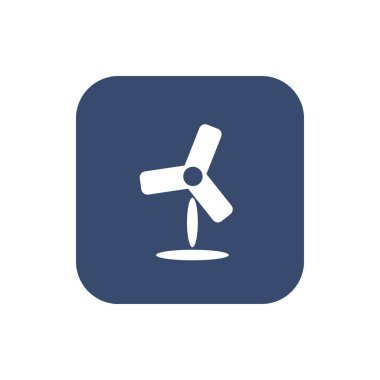 Fan simge. Daire basit tasarım