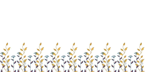 Schöne Farbe florale Karte. Vektorillustration — Stockvektor