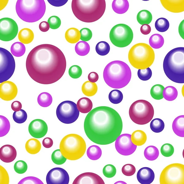 Modèle abstrait sans couture de cercles colorés — Image vectorielle