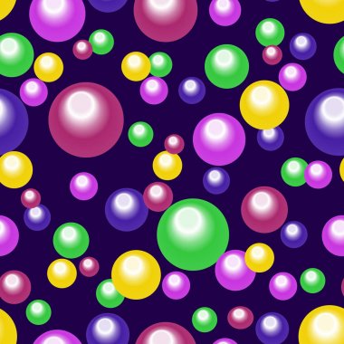 Renkli Daireler Dikişsiz soyut desen