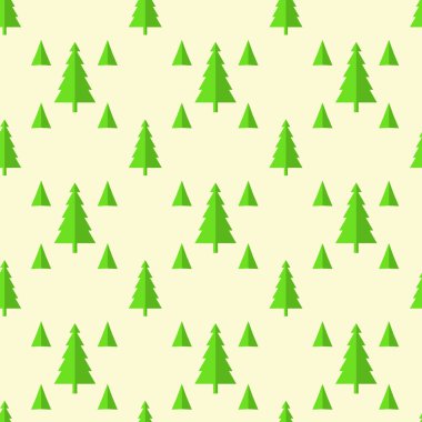 Noel ağaçları, sarı ayrı tut seamless modeli