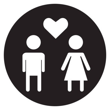 simge siyah arka plan üzerine insanları seviyorum