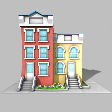 3D mimari model evi