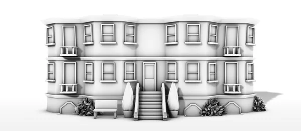 Black and White building 0 — Stock Photo, Image