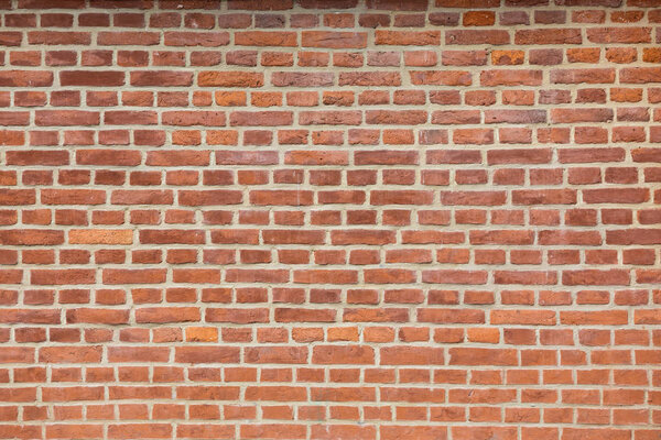 Ladrillo rojo pared textura fondo — Foto de Stock