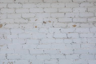 Beyaz tuğla duvar, arka plan kadar mükemmel.