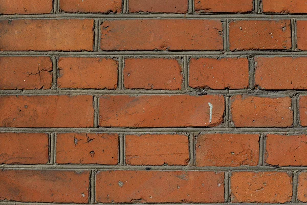 Hintergrund von der Oberfläche des roten Mauerwerks — Stockfoto
