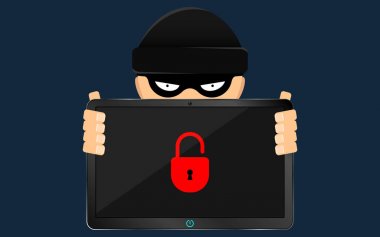 Bir hacker ve bir çapkın bir kırık tablet ellerinde tutuyor. Ciddi bir sorun, veri kaybı. Düz stil