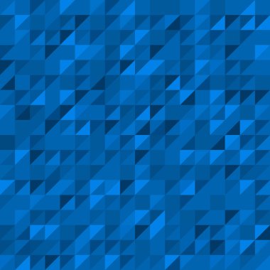Web sitelerinden bir kaotik renk tonu küçük mavi üçgen için bir şablon. Projeler için ışık duvar kağıdı. Düz stil. Mozaik