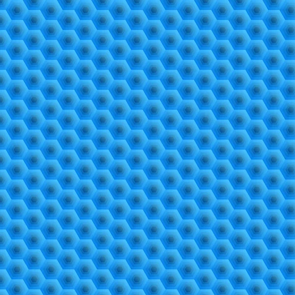 Des hexagones. Enlèvement des rayons de miel superposés bleus. Un fond lumineux et lumineux pour votre travail. Papier peint pour les sites Web. Couleurs monotones de clair à foncé — Image vectorielle