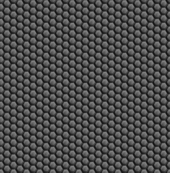 Fond abstrait d'hexagones noirs. Fonds d'écran pour les sites Web. Les petits nids d'abeilles sont connectés. Vecteur 3D — Image vectorielle