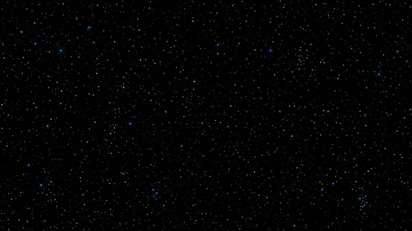 Abstracte achtergrond voor uw project. De prachtige sterrenhemel is blauw. De sterren gloed in volledige duisternis. Een fantastische, grote galaxy. Open ruimte. Vectorillustratie — Stockvector