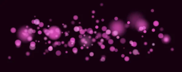 Veilchen-Bokeh in Bewegung. abstrakter Hintergrund mit violettem Licht. Filmmaterial für das Foto — Stockvektor