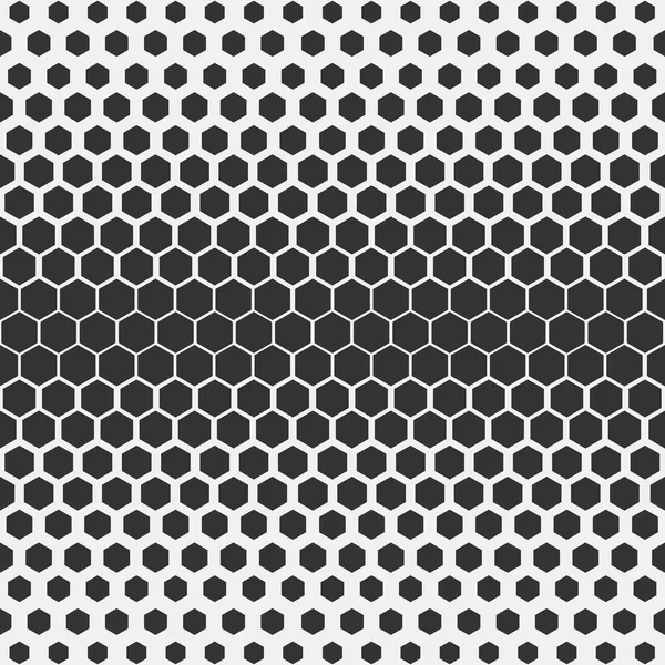 Modèle géométrique abstrait. Modèle hexagonal d'impression de conception de mode Hipster. Des nids d'abeilles foncés sur fond blanc. Vecteur . — Image vectorielle