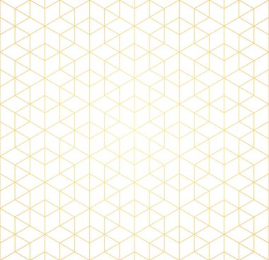 Beyaz bir arka plan üzerinde kesişen çizgiler geometrik desen. Altın gradyan. Tasarımınız için arka plan. Vektör.
