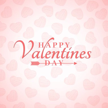 Sevgililer günü için arka plan. Model Pembe kalpler. Işık karalamalar. Romantik banner reklam için. Vektör.