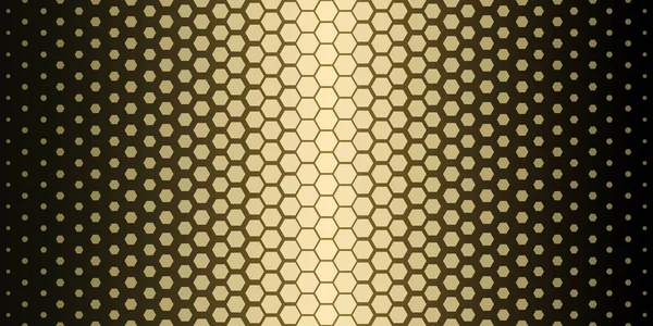 Abstrakte geometrische Muster. Hipster-Mode-Design drucken sechseckige Muster. Goldwaben auf schwarzem Hintergrund. Vektor. — Stockvektor
