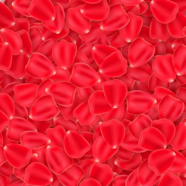 Arka plan gül yaprakları. Mart 8. Sevgililer günü. Romantik arka plan tasarımınız için. Vektör çizim