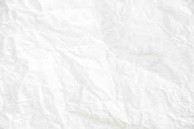 Beyaz Kağıt arka plan, yatay görüntü buruşuk.