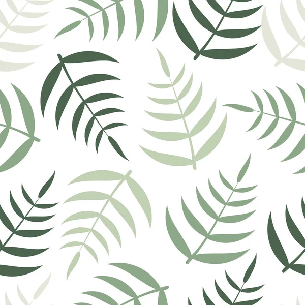 Bahar desen ile yeşil tropikal palmiye yaprakları.