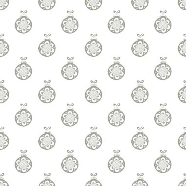 El Noel topları ile çizilmiş seamless modeli. Vektör çizim İskandinav tarzı