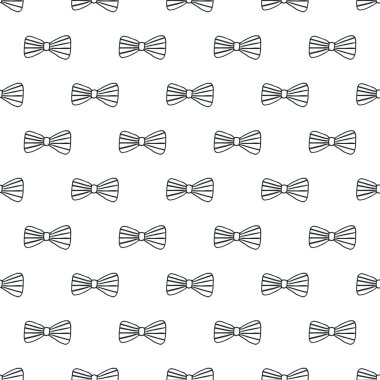 İle Seamless Modeli el çekilmiş yay. Vektör çizim İskandinav tarzı