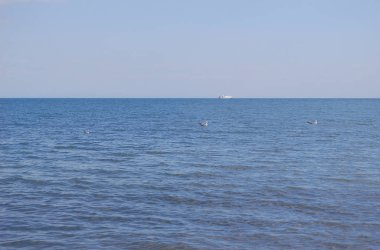 Sıcak ve güneşli bir günde sakin bir deniz