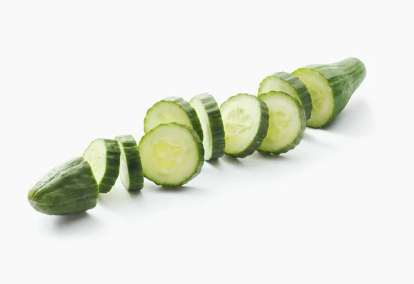 Pepino verde en rodajas — Foto de Stock